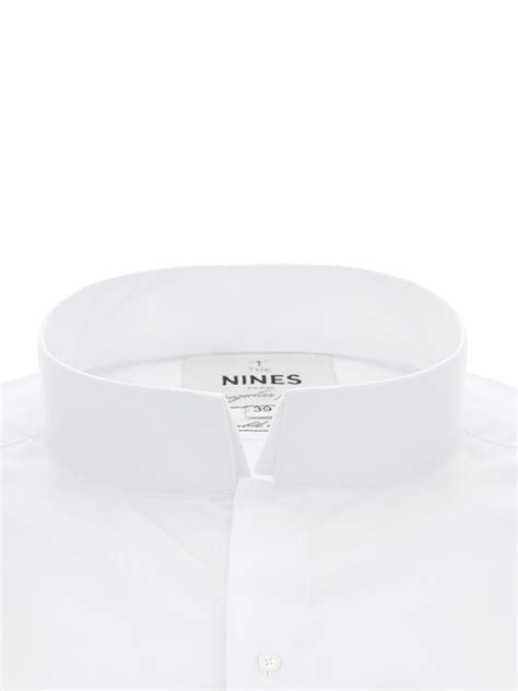 chemise dior homme col inversé|Chemise à col inversé Popeline de coton blanc .